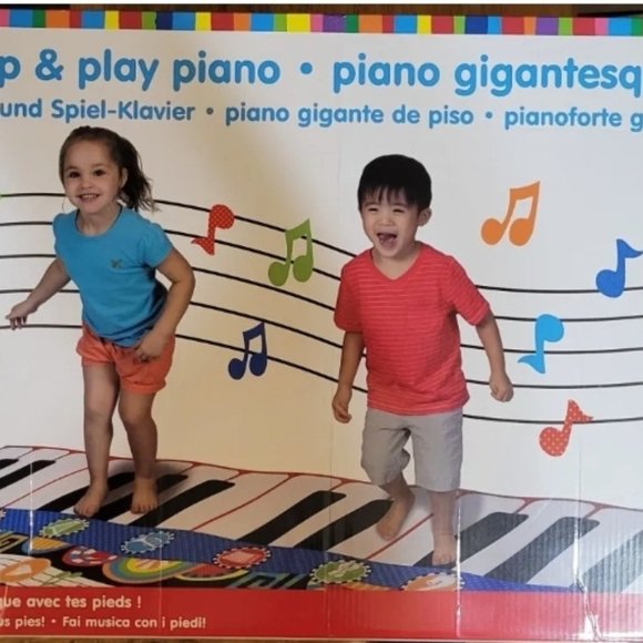 Alex Gigantic Step & Play Piano Keyboard Playmat 8 Instrument Sound 72"x30" NEW - Picture 1 of 3